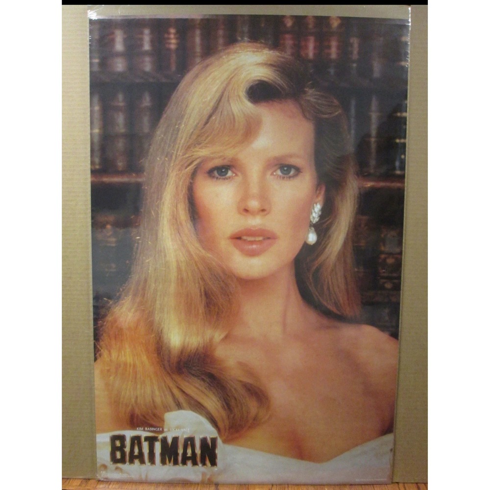 Vintage 1989 DC Comics Batman Poster Kim Basinger Viki Vale 7398 New